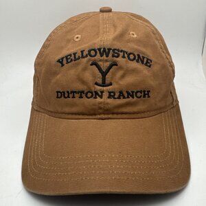 Carhartt Yellowstone Dutton Ranch Hat Brown One Size Embroidered Adjustable